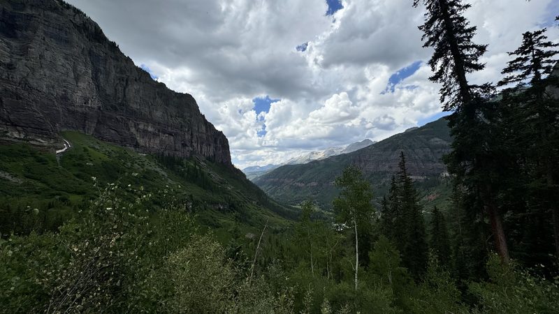Bridal Veil canyon wall, Telluride, Colorado
